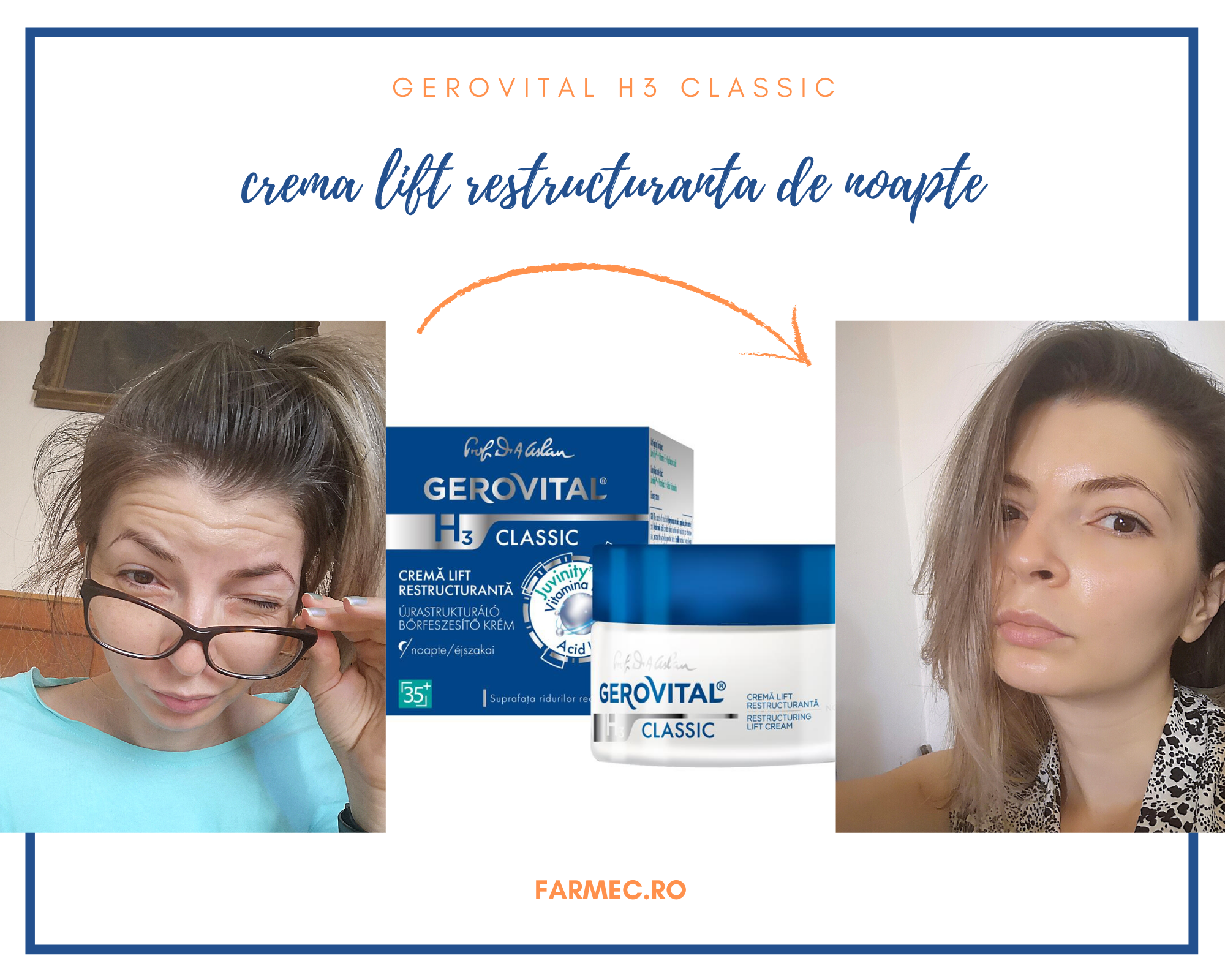 crema lift restructuranta de noapte gerovital