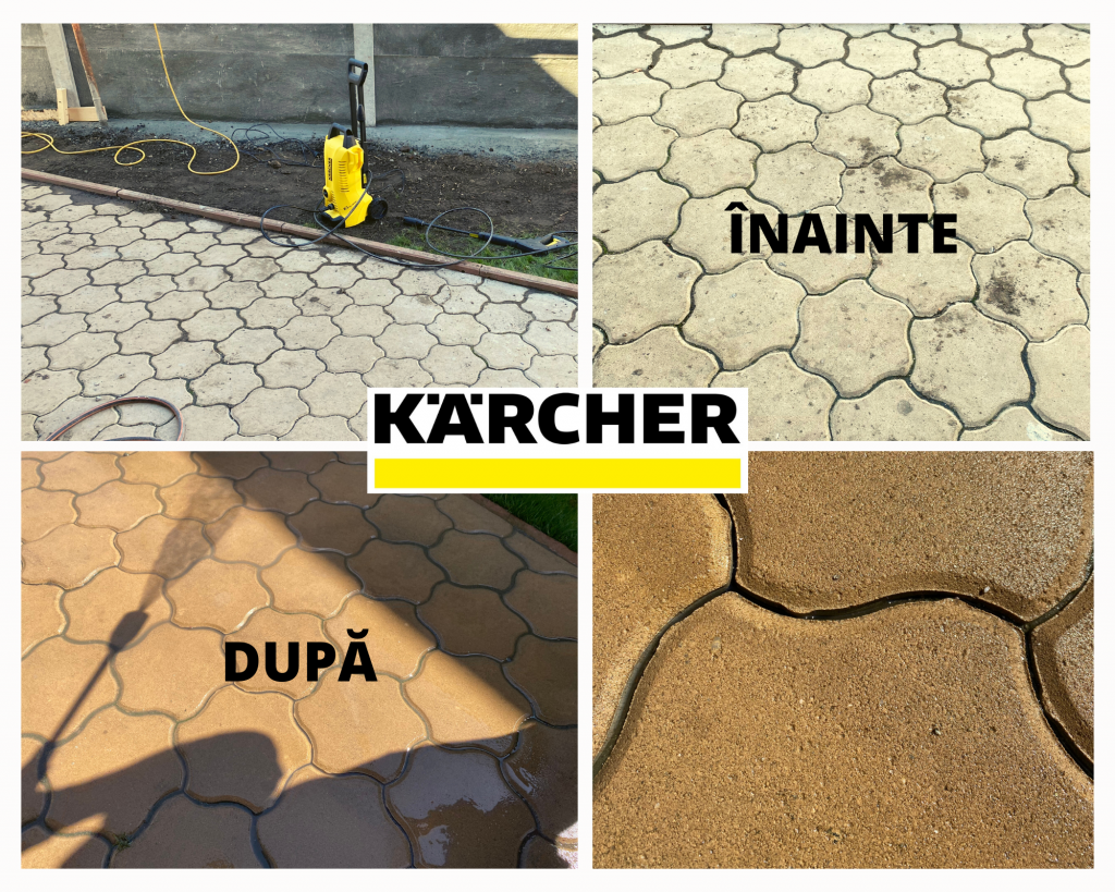 Curatarea dalelor cu Karcher